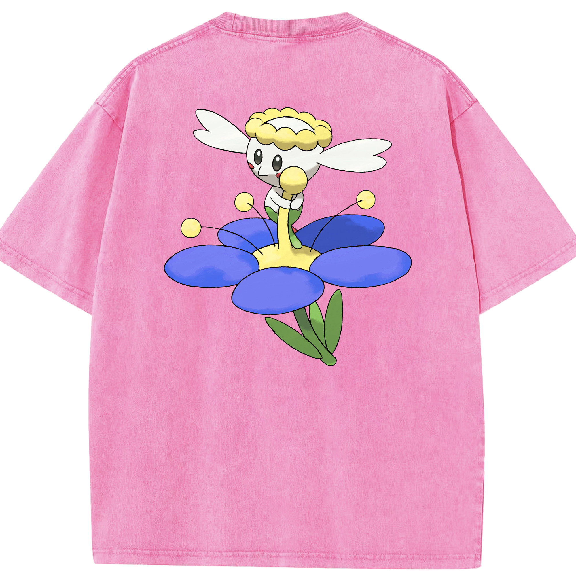 （画像用） ポケットモンスター Pokémon 綿100% ヴィンテージ風 半袖Tシャツ（背面プリント）